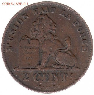 Бельгия 2 цента 1909 до 31.05 в 22.00 по мск - 88