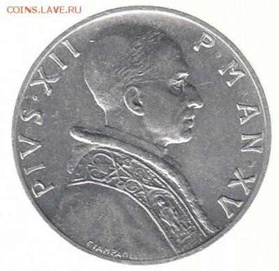 Ватикан 5 лир 1953 до 31.05 в 22.00 по мск - 89-2