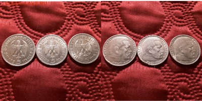 Германия. Лот из 3 монет 5 рейхсмарок 1935-36 г. До 29.05.19 - 20190525_211029