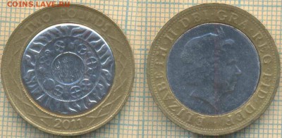 Великобритания 2 фунта 2001 г., до 30.05.2019 г. 22.00 по Мо - Великобритания 2 фунта 2011  6110