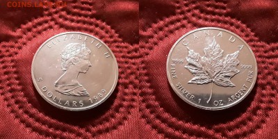 Канада. 1 доллар 1989 г. Лист. До 29.05.19. - 20190525_211938