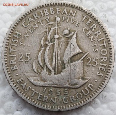 Восточные Карибы 25 центов 1955 до 30.05.19 - 17