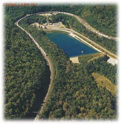 транспортный жетон с подковой на опознание - horseshoe-curve-national