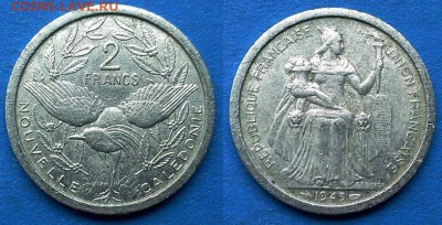 Новая Каледония - 2 франка 1949 года до 2.06 - Новая Каледония 2 франка 1949