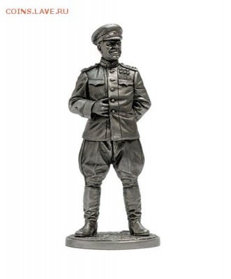 Маршал Советского Союза Г.К. Жуков, 1945 (олово) 21 - 21 - Жуков оловянный солдатик