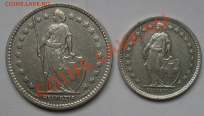 2 и 1 франк(серебро) до 03.07.11 22.00 мск - шв1