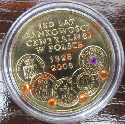 Польша, 2 зл с кристаллами, 180 лет банковой системе, 2009 - IMG_0098.JPG
