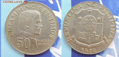 50 сентимо Филиппины 1972 - 50 сентимов.JPG