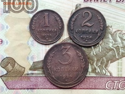 1,2,3 копейки 1924 года до 06.06.2019г в 22.00 - DllDrO11DvU