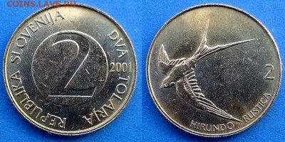 Ласточка) до 6.06 - Словения 2 толара 2001