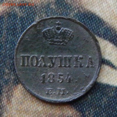 Полушка 1854 г. ЕМ. Николай I. - DSCN5760.JPG