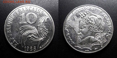 МОНЕТЫ МИРА 05-19 - Франция - 10 франков (1986) «Мадам Республика» №9