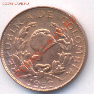 Колумбия 1 центаво 1967 г.До 1.07.11 г. 22-00 МСК. - Колумбия.2