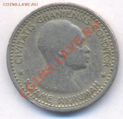 Гана 6 пенсов 1958 г.До 1.07.11 г. 22-00 МСК. - Гана.1