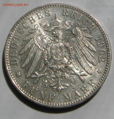 Гамбург 5 марок 1902 - реверс1