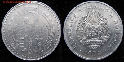 Румыния 5 лей 1978  до 08-06-19 в 22:00 - Румыния 5 лей 1978    161-4-2755