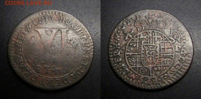 МОНЕТЫ МИРА 05-19 - Германия (Падерборн) – 6 пфеннигов (1745)