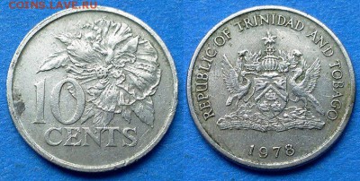 Тринидад и Тобаго - 10 центов (БОМД) 1978 года до 9.06 - Тринидад и Тобаго 10 центов 1978