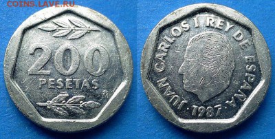 Испания - 200 песет 1987 года до 9.06 - Испания 200 песет 1987