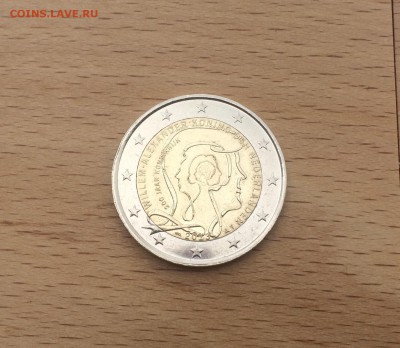 биметалл 2 евро Нидерланды 2013 200 лет Королевству - IMG_7417.JPG