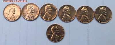 США 1 цент 1959-1964, 1968 двор D (7 штук) до 06.06 в 22.00 - 7495A458-D105-46D6-8611-C05EB29BBF8C
