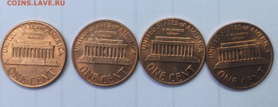США 1 цент 1979-1982 (4 штуки) до 06.06 в 22.00 - AC04981A-9756-4967-860E-5D753574BAB0