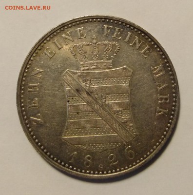 Саксония талер 1826г ,окончание 7.06.2019г в 22.00 мск - 12