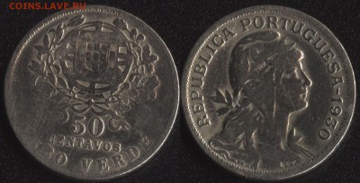 Кабо Верде 50 сентаво 1930 до 22:00мск 10.06.19 - Кабо Верде 50 сентаво 1930 -155