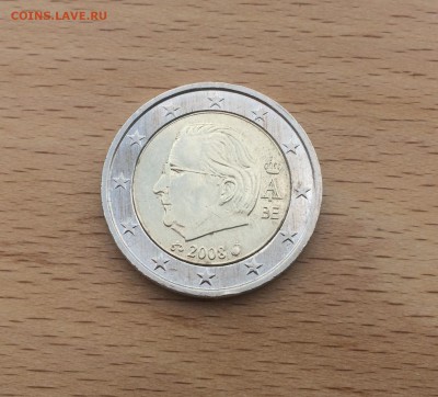 биметалл 2 евро Бельгия 2008 - IMG_7564.JPG