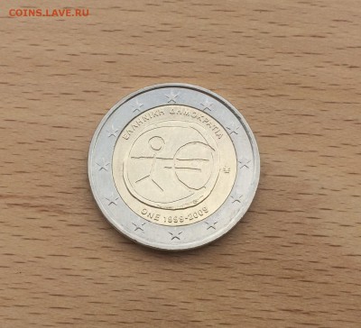биметалл 2 евро Греция 2009 10 лет введения евро - IMG_7585.JPG