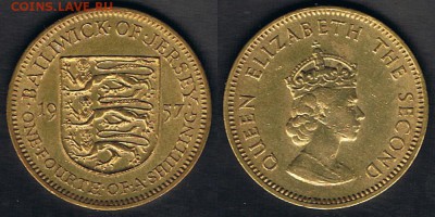 4 шиллинга 1957 "Герб" до 11.06.19 в 22:00 - Jersey_KM#22_05062019
