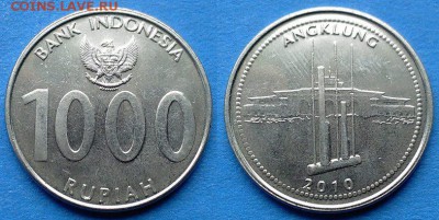 Индонезия - 1000 рупий 2010 года до 11.06 - Индонезия 1000 рупий 2010
