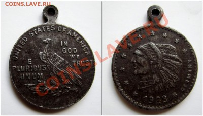 Американский Медальон(жетончик???) 1923г. - med