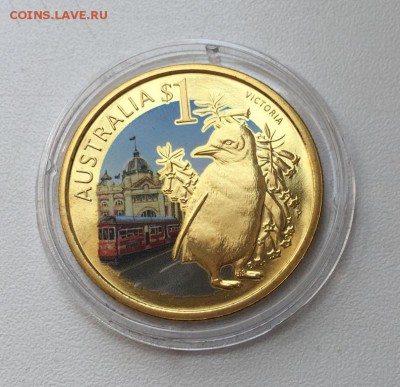 Австралия 1$ доллар 2009 Австралийский малый Пингвин - avstralija_1_dollar_2009_avstralijskij_malyj_pingvin_shtat_viktorija_zhivotnye_ptica_fauna_emal (2)