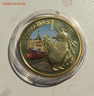 Австралия 1$ доллар 2009 Австралийский малый Пингвин - avstralija_1_dollar_2009_avstralijskij_malyj_pingvin_shtat_viktorija_zhivotnye_ptica_fauna_emal