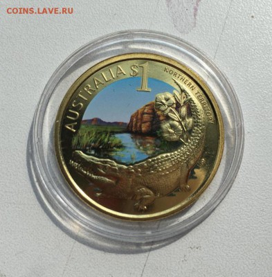 Австралия 1$ доллар 2009 Австралийский узкорылый крокодил - avstralija_1_dollar_2009_avstralijskij_uzkorylyj_krokodil_shtat_severnaja_territorija_zhivotnye_fauna (2)