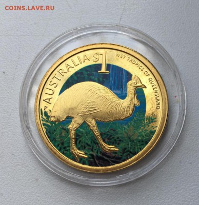 Австралия 1$ доллар 2011 Казуар Влажные тропики Квинсленда - avstralija_1_dollar_2011_kazuar_vlazhnye_tropiki_kvinslenda_zhivotnye_fauna_ptica_emal (3)
