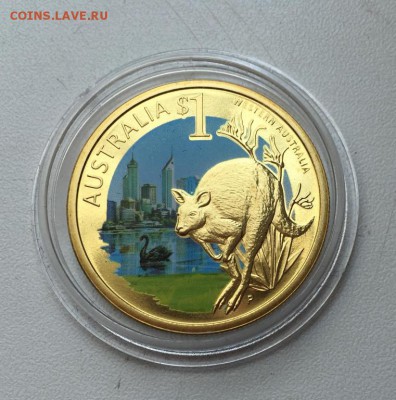 Австралия 1$ доллар 2009 Кенгуру Штат Западная Австралия - avstralija_1_dollar_2009_kenguru_shtat_zapadnaja_avstralija_zhivotnye_fauna_emal