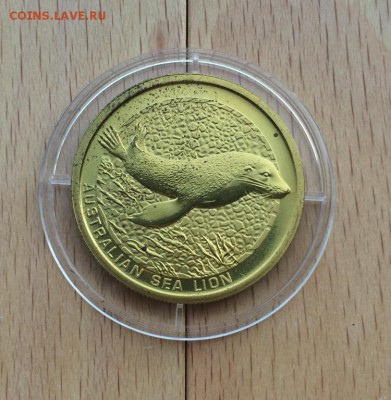 Австралия 1$ доллар 2008 Австралийский морской лев Животные - avstralija_1_dollar_2008_avstralijskij_morskoj_lev_zhivotnye_fauna