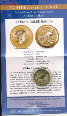 Австралия 1$ доллар 2008 Клинохвостый орёл Животные Фауна - avstralija_1_dollar_2008_klinokhvostyj_orel_zhivotnye_fauna_pticy (2)