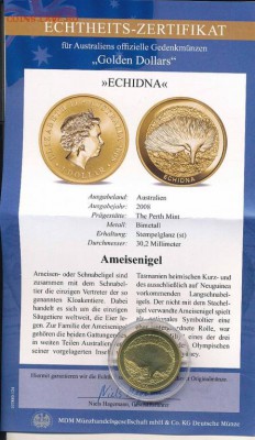 Австралия 1$ доллар 2008 Ехидна Животные Фауна - avstralija_1_dollar_2008_ekhidna_zhivotnye_fauna (2)