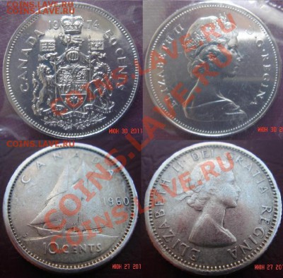 Канада: монеты от 1859 до наших дней - продаю. - 50 и 1960 центов.JPG