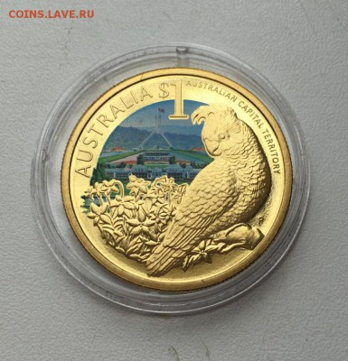 Австралия 1$ доллар 2009 Попугай Какаду фауна Животные - avstralija_1_dollar_2009_popugaj_kakadu_avstralijskaja_stolichnaja_territorija_zhivotnye_fauna_ptica (2)