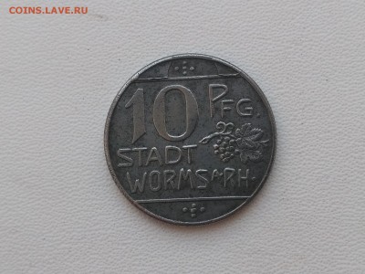 Worms ,10 пфеннигов 1918г(нотгельд)до 9.06.2019г - IMG_20190603_184024