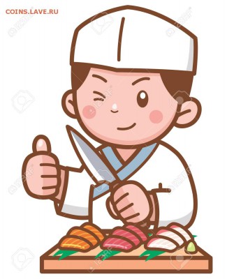 игра "Трансформация слов 2.0" Перезагрузка. - 119964377-vector-illustration-of-cartoon-japanese-chef