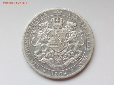 1 талер 1866 Саксония, король Иоганн - IMG_20190511_123401