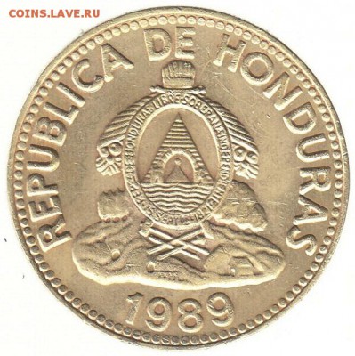 Гондурас 10 лемпира 1989 до 12.06 в 22.00 по мск - 59-2