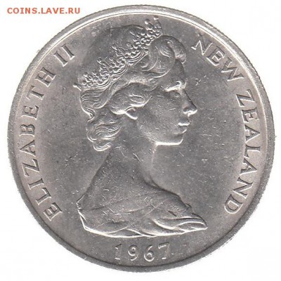 Новая Зеландия 1 шиллинг 1967 до 12.06 в 22.00 по мск - 86-2