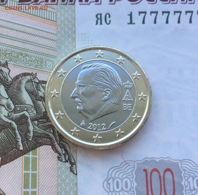 биметалл 1 евро Бельгия 2012 - IMG_4283.JPG