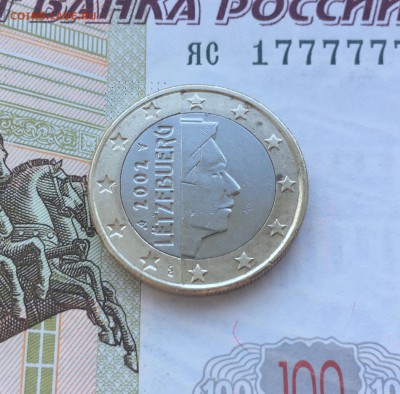 биметалл 1 евро Люксембург 2002 - IMG_4305.JPG